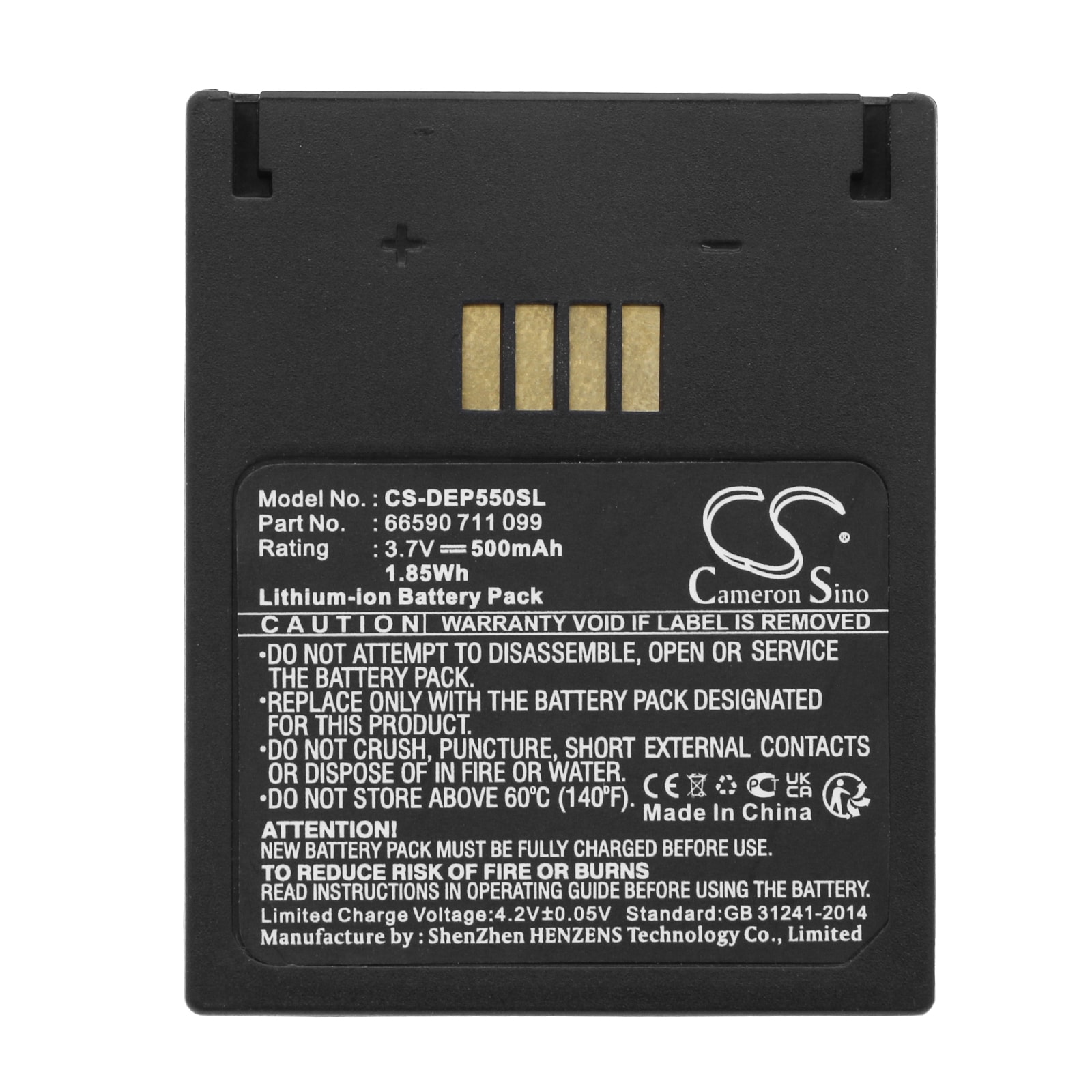 Batteri til SmartPhone, mobil til Easypack Poliflex 550, EasyPack 550, EasyPack 610 osv.