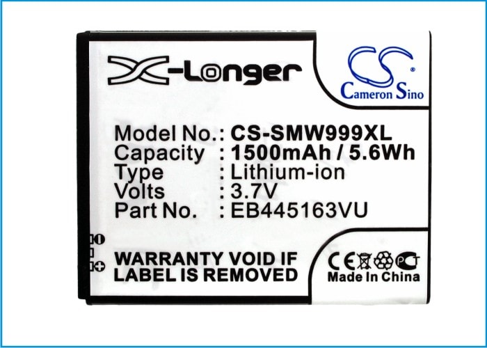 Batteri for SmartPhone, Mobil for Samsung SGH-W999, SCH-W999, GT-S7530 og andre.