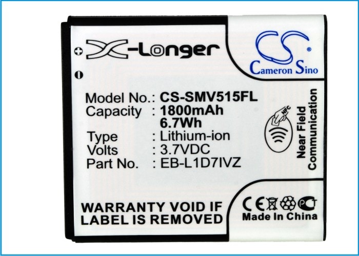 Batteri for SmartPhone, Mobil for Verizon Galaxy Nexus, Galaxy Nexus i515 og andre.