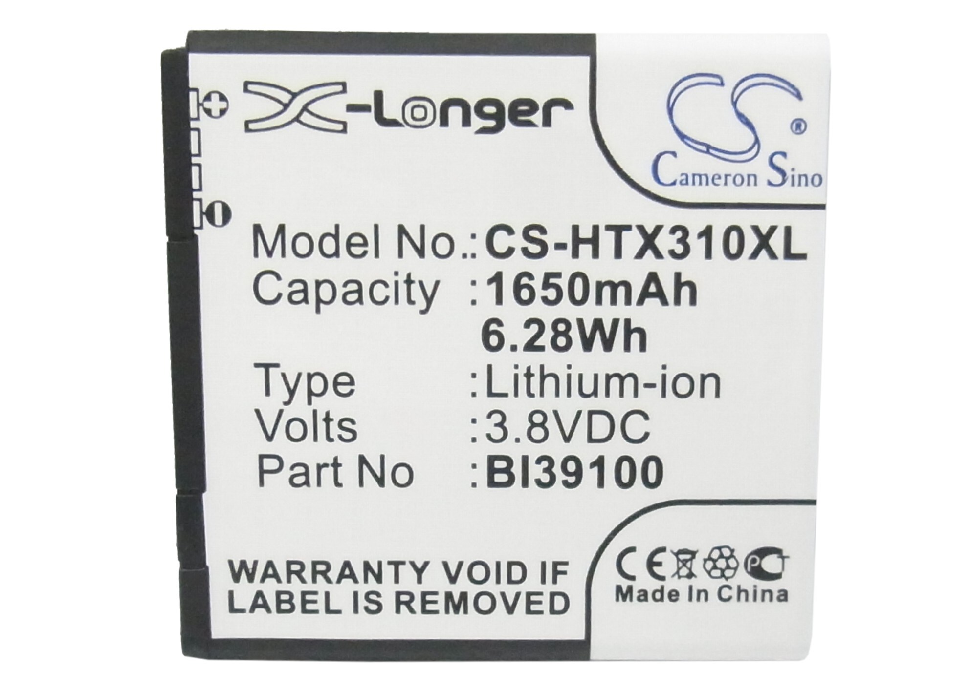 Batteri for SmartPhone, Mobil for HTC Titan, Titan II, X310E etc.