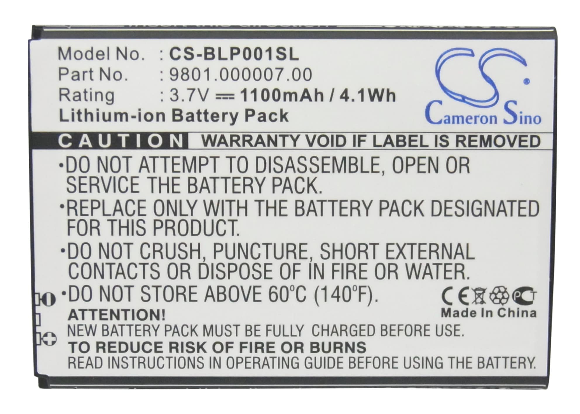 Batteri for SmartPhone, Mobil for Blaupunkt Amerika