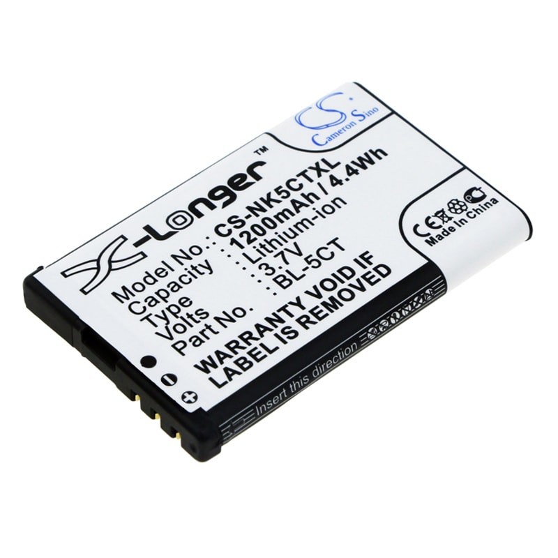 Batteri for SmartPhone, Mobil for Nokia 5220 XpressMusic, 6730, 6303 classic og andre.