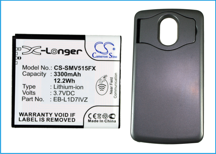 Batteri til smarttelefon, mobil for Verizon Galaxy Nexus i515, Nexus 4G LTE, SCH-I515