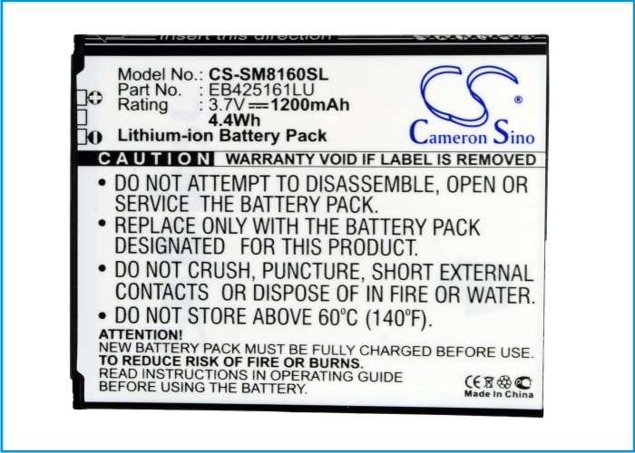 Batteri for SmartPhone, Mobil for Samsung Galaxy Ace 2, GT-I8160, GT-I8160P og andre.