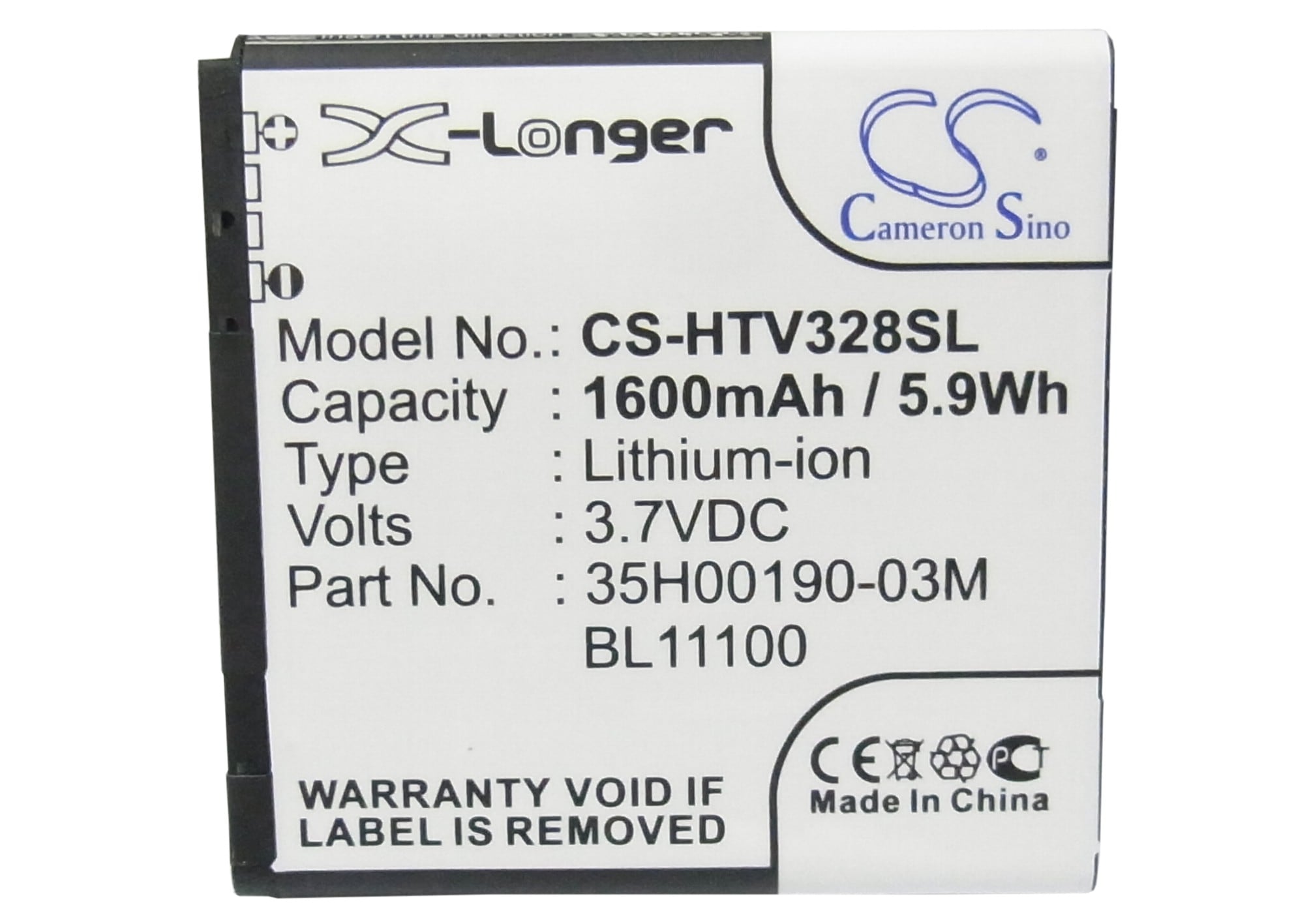 Batteri for SmartPhone, Mobil for HTC Desire V, Desire VC, T328W og andre.