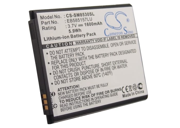 Batteri for SmartPhone, Mobil for Samsung Galaxy Beam, GT-I8530, GT-I8550 og andre.