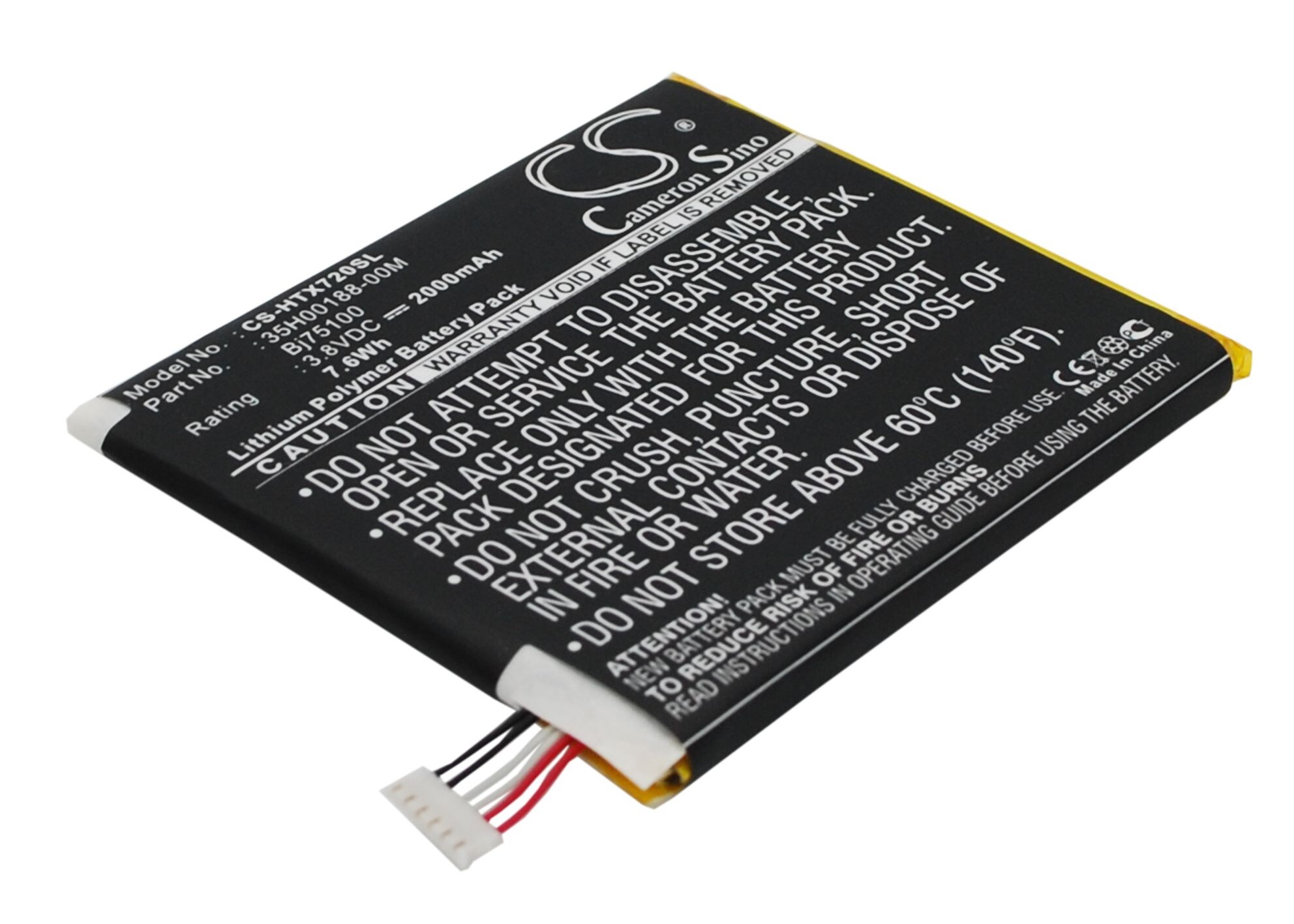 Batteri for SmartPhone, Mobil for HTC One XL, Edge, Evita etc.