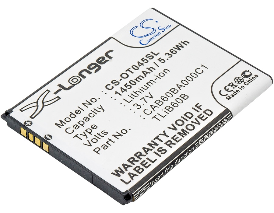 Batteri for SmartPhone, mobil for USCellular One Touch Shockwave, ADR3045