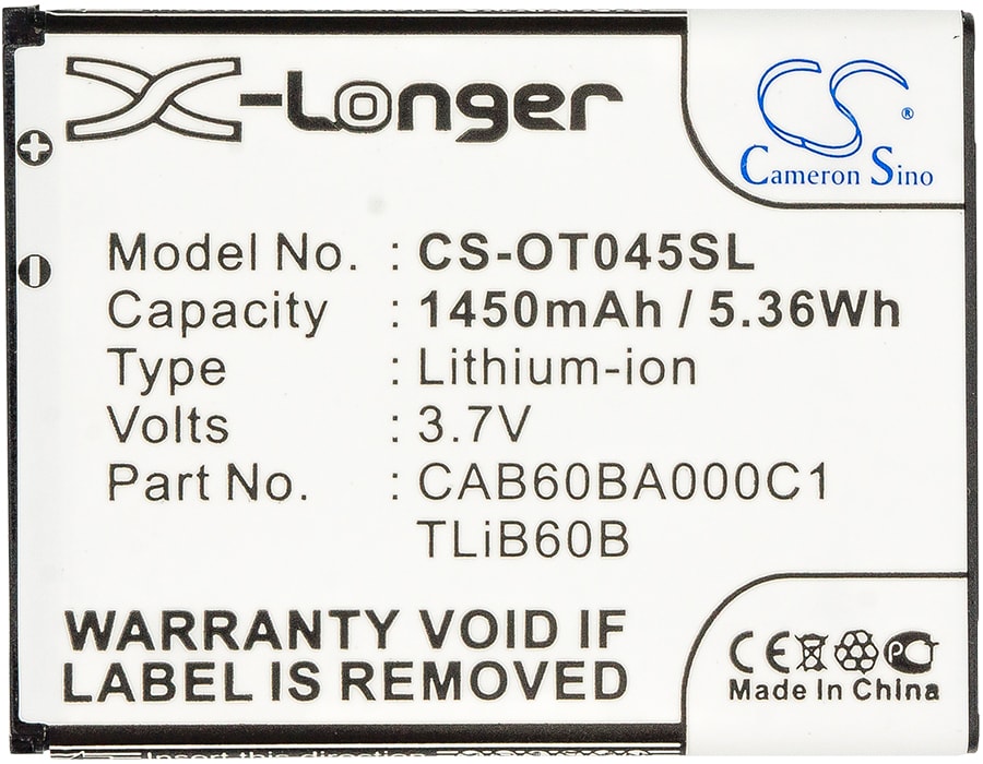 Batteri for SmartPhone, mobil for USCellular One Touch Shockwave, ADR3045