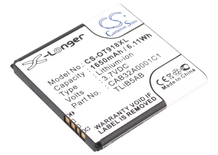Batteri for SmartPhone, Mobil for Alcatel OT-918 Mix, One Touch 918 Mix, EE40 og andre.
