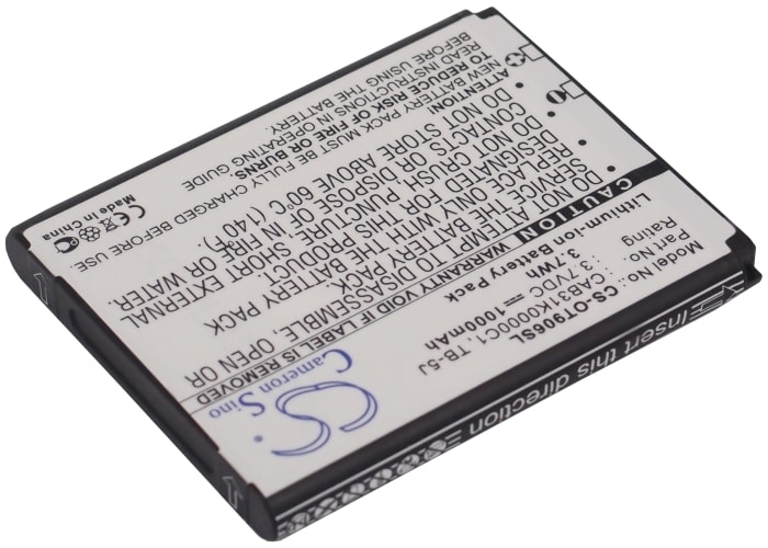 Batteri for SmartPhone, Mobil for Alcatel OT-906, One Touch 906
