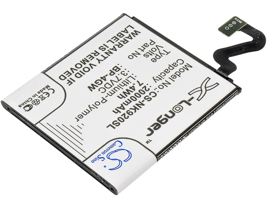 Batteri for SmartPhone, Mobil for Nokia Lumia 920, Lumia 920T, Phi og andre.