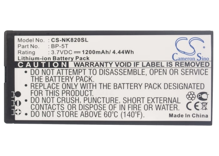 Batteri for SmartPhone, Mobil for Nokia Lumia 820, Lumia 820.2, Arrow og andre