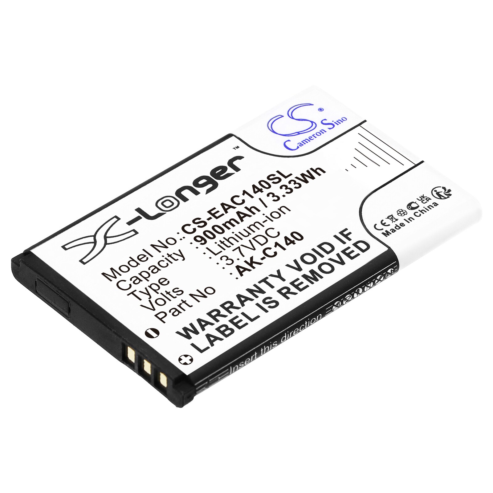 Batteri for SmartPhone, mobil for Artfone C3, CS181, CS181A etc.