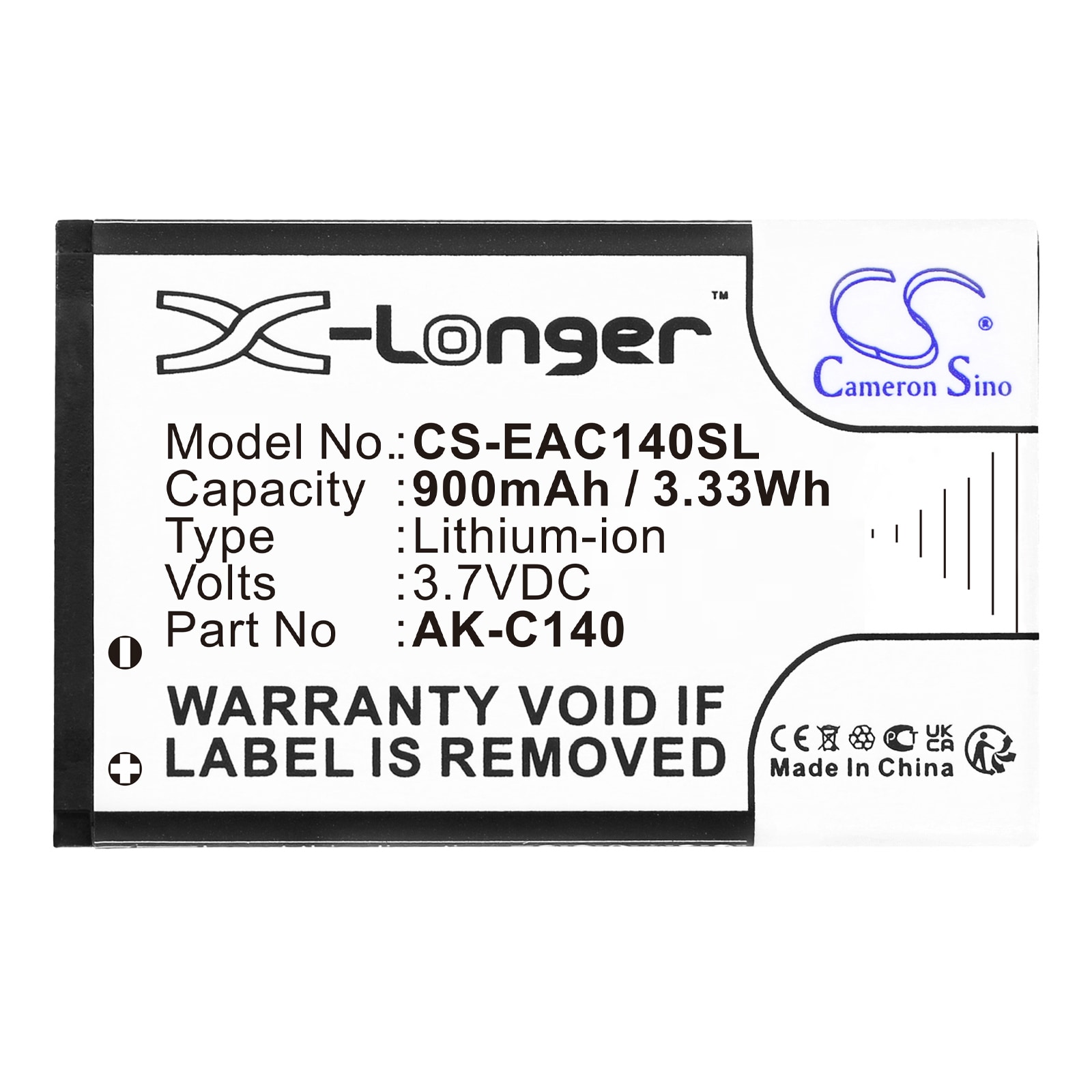 Batteri for SmartPhone, mobil for Artfone C3, CS181, CS181A etc.