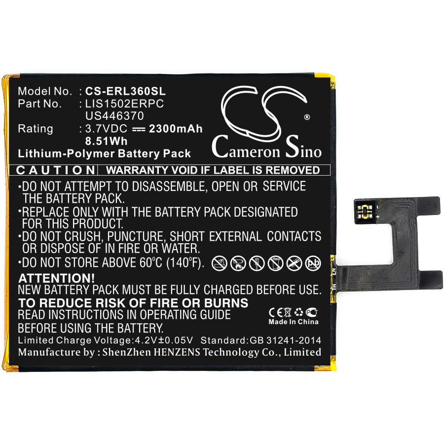 Batteri for SmartPhone, Mobil for Sony Ericsson Xperia Z, Xperia C6603, Yuga og andre.