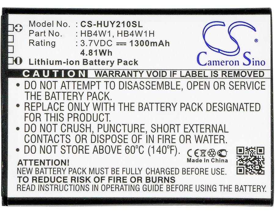 Batteri for SmartPhone, Mobil for Huawei Ascend Y210, Ascend Y210C, Ascend Y210-0151 og andre.
