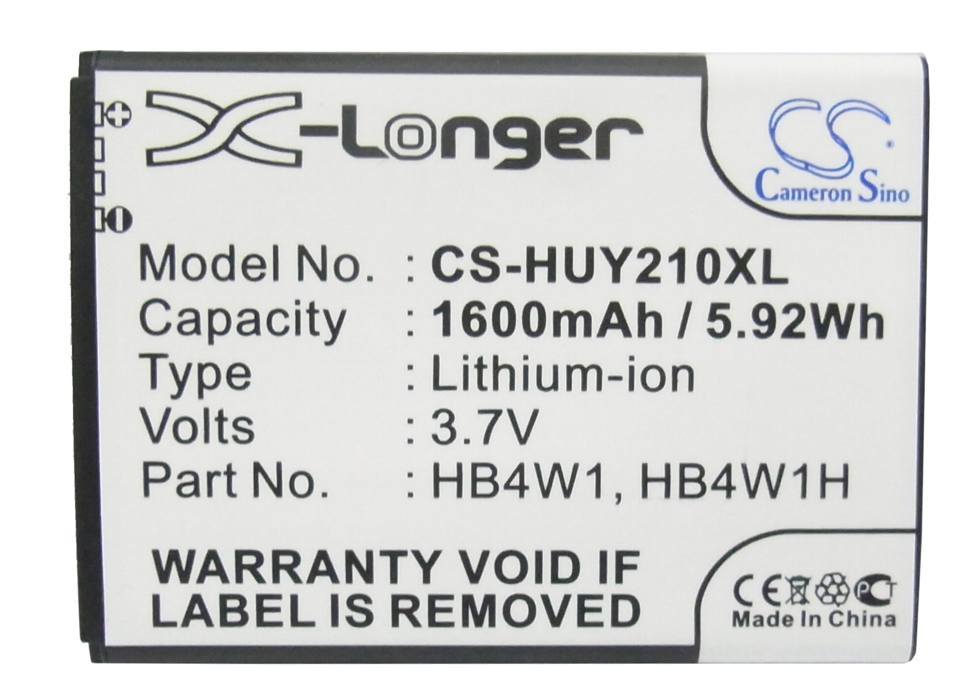 Batteri for SmartPhone, Mobil for Huawei Ascend Y210, Ascend Y210C, Ascend Y210-0151 og andre.