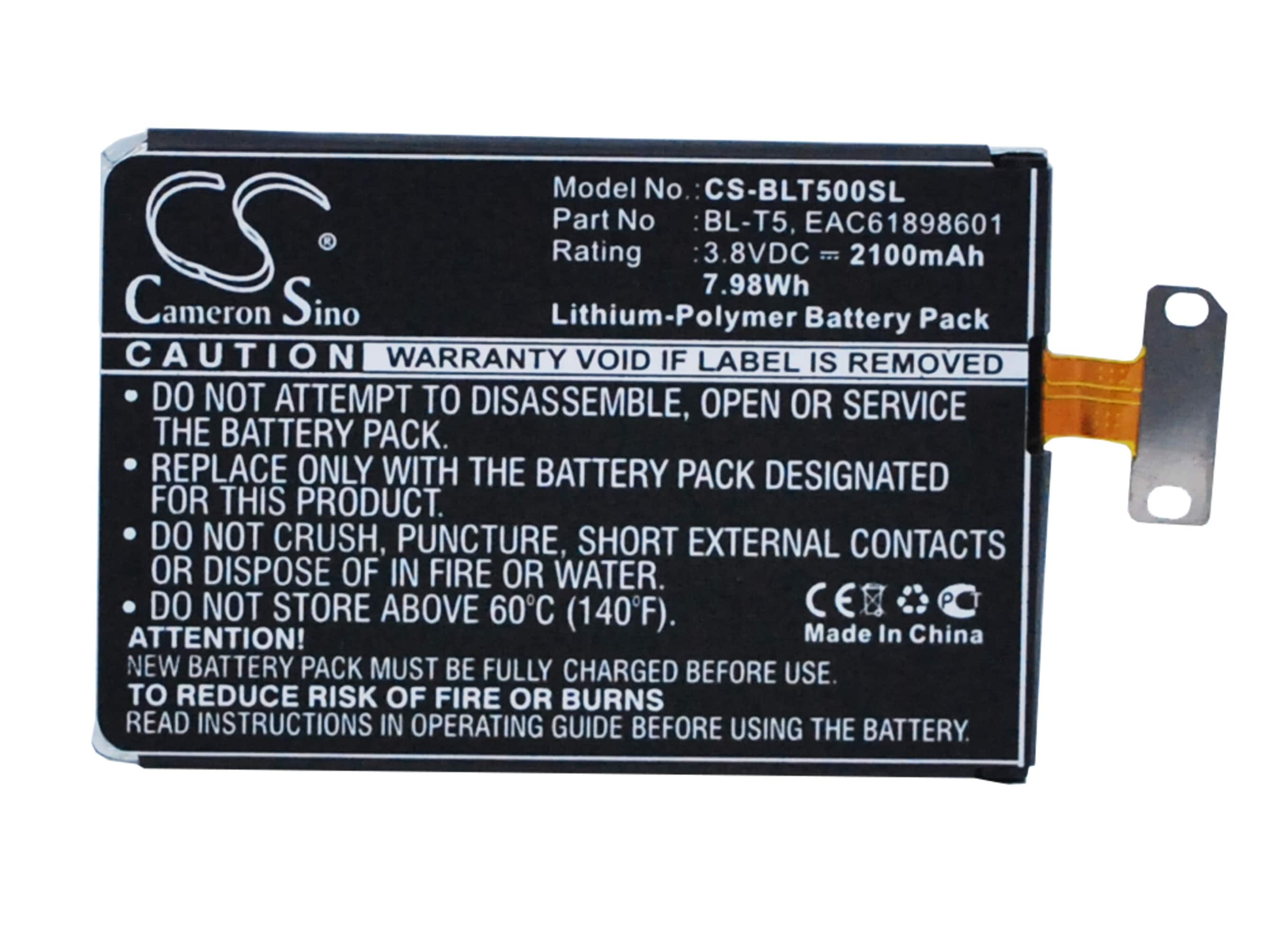 Batteri for SmartPhone, Mobil for LG Nexus 4, E960, Nexus 4 16GB og andre.