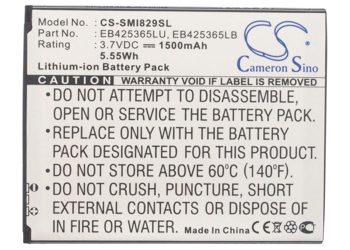 Batteri for SmartPhone, Mobil for Samsung GT-I8262D, Galaxy Duos, Galaxy Style Duos og andre.
