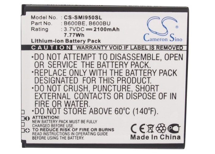 Batteri for SmartPhone, Mobil for Samsung Galaxy S4, Galaxy S4 LTE, GT-I9500 og andre.