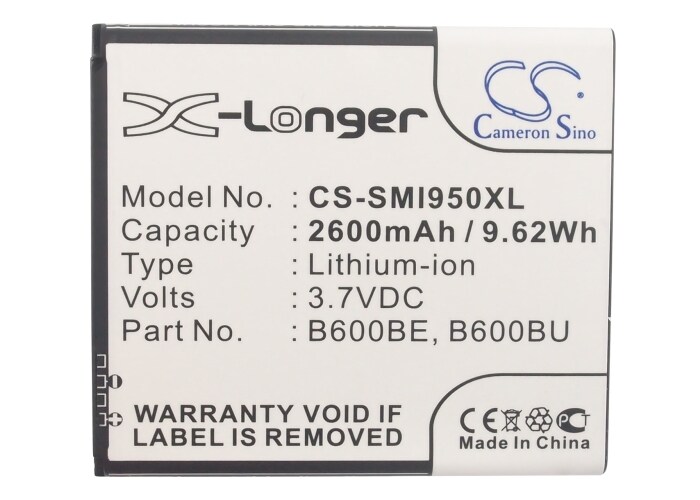 Batteri for SmartPhone, Mobil for Samsung Galaxy S4, Galaxy S4 LTE, GT-I9500 og andre.