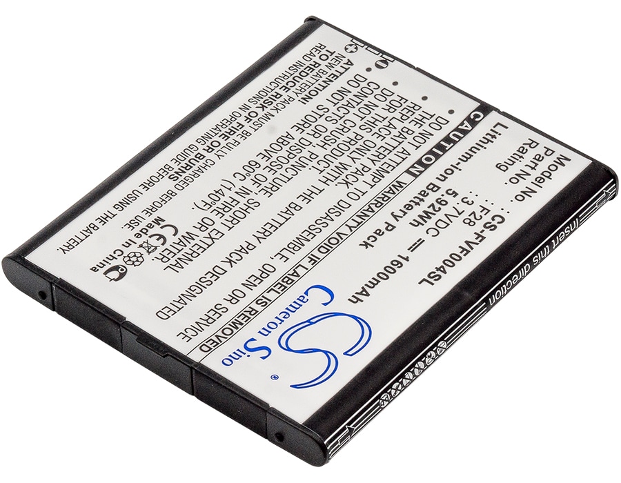 Batteri for SmartPhone, Mobil for Fujitsu Arrows V, F-04E, Arrows V F-04E og andre.