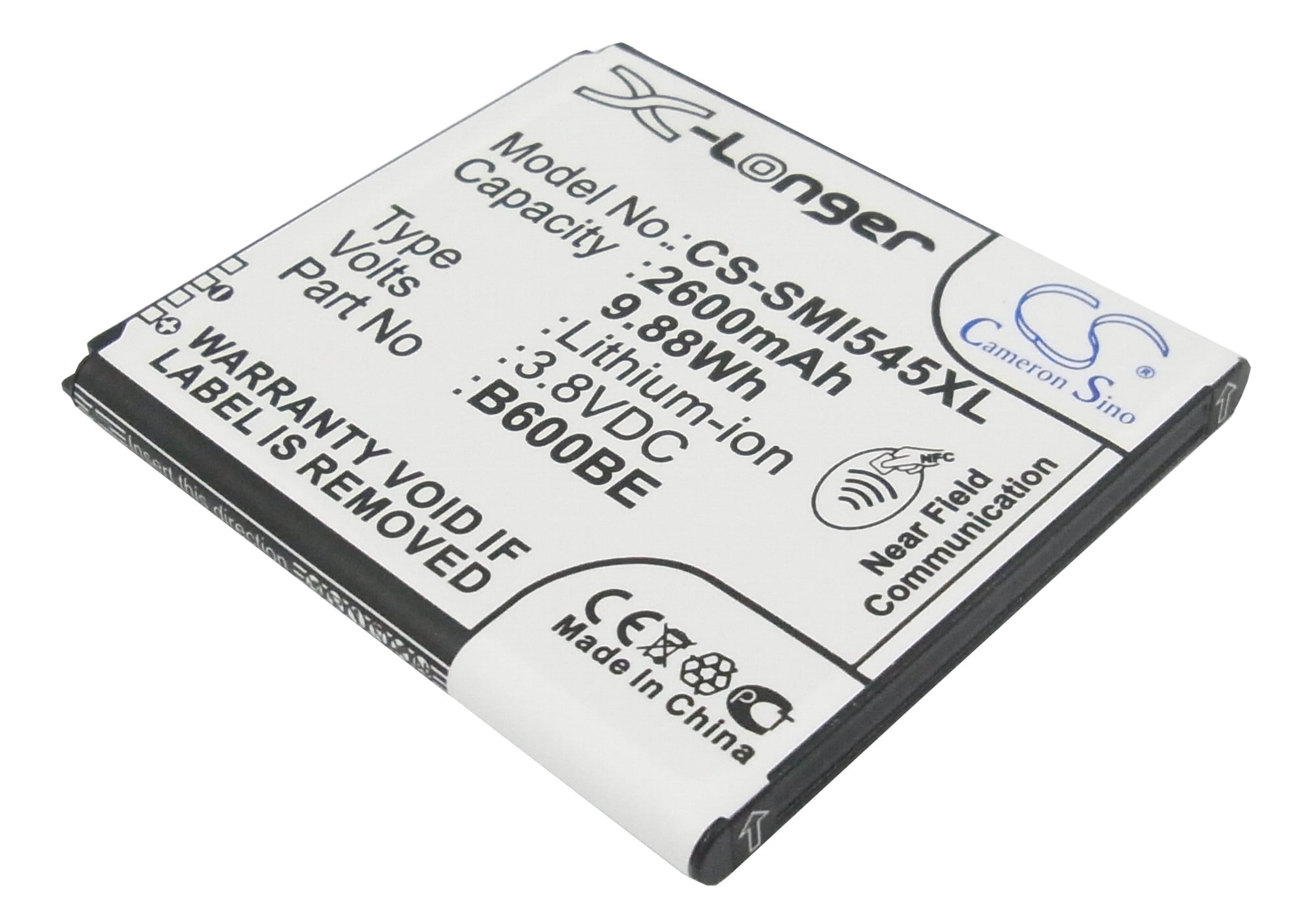 Batteri for SmartPhone, Mobil for Samsung Galaxy S4, Galaxy S4 LTE, GT-I9500 og andre.
