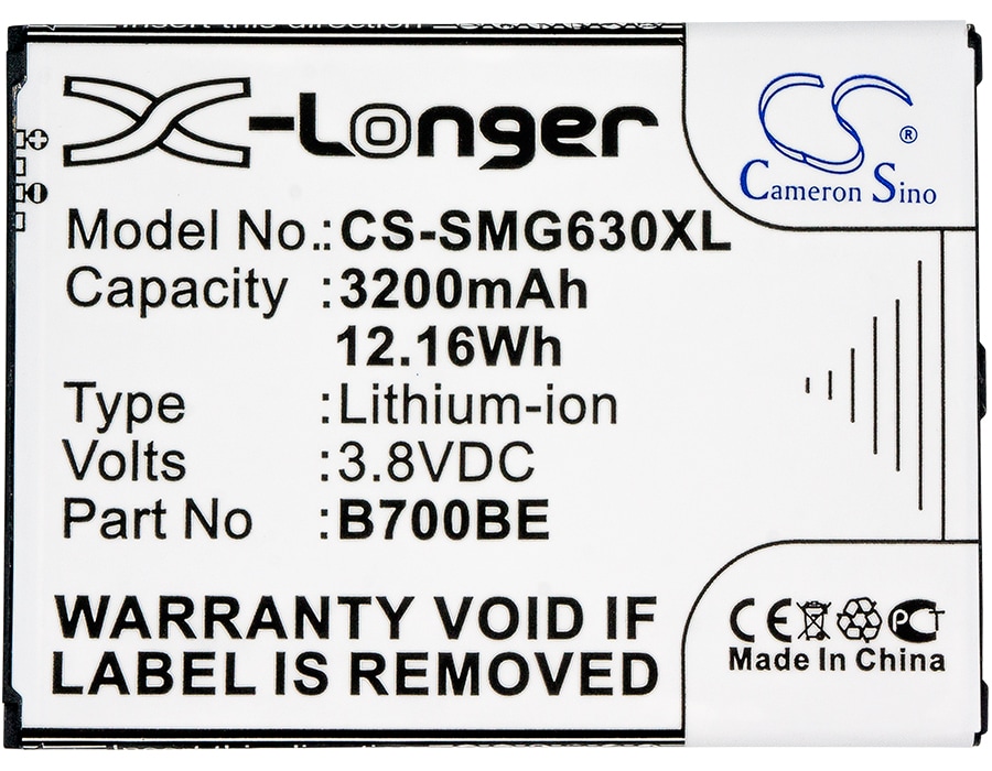 Batteri for SmartPhone, Mobil for Samsung GT-I9200, GT-i9205 og andre.