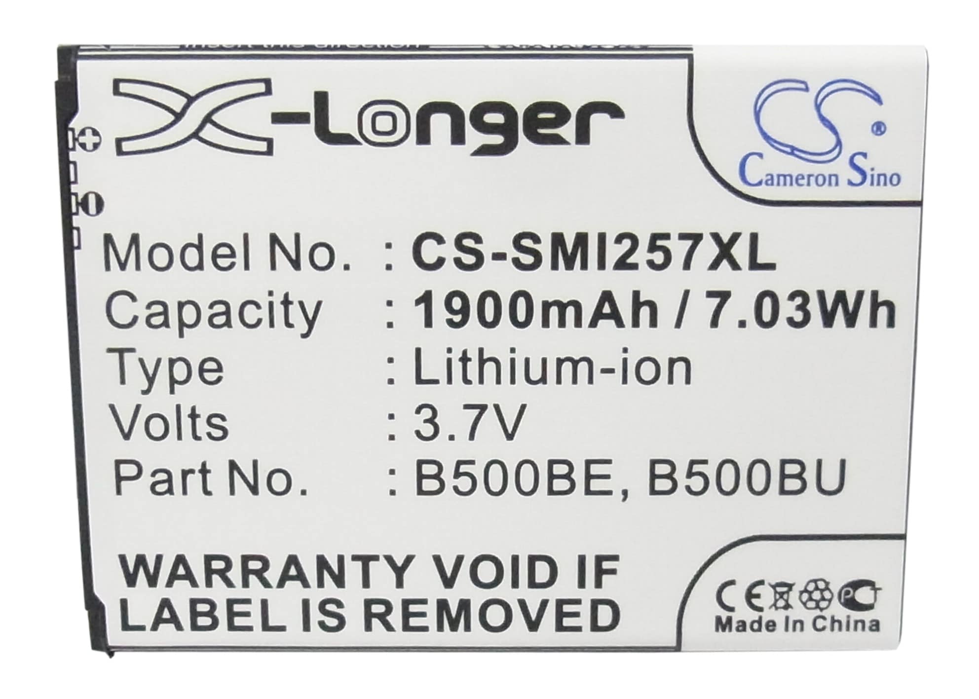 Batteri for SmartPhone, Mobil for Samsung GT-i9190, Galaxy S4 Mini og andre.