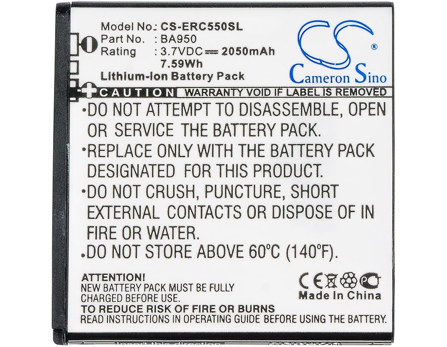 Batteri for SmartPhone, Mobil for Sony BSP60