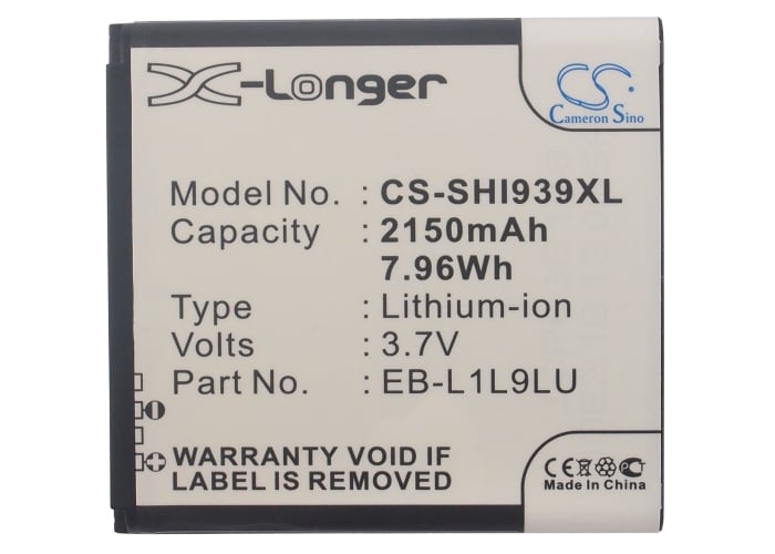 Batteri for SmartPhone, Mobil for Samsung SCH-I939D, Galaxy S3 Duos