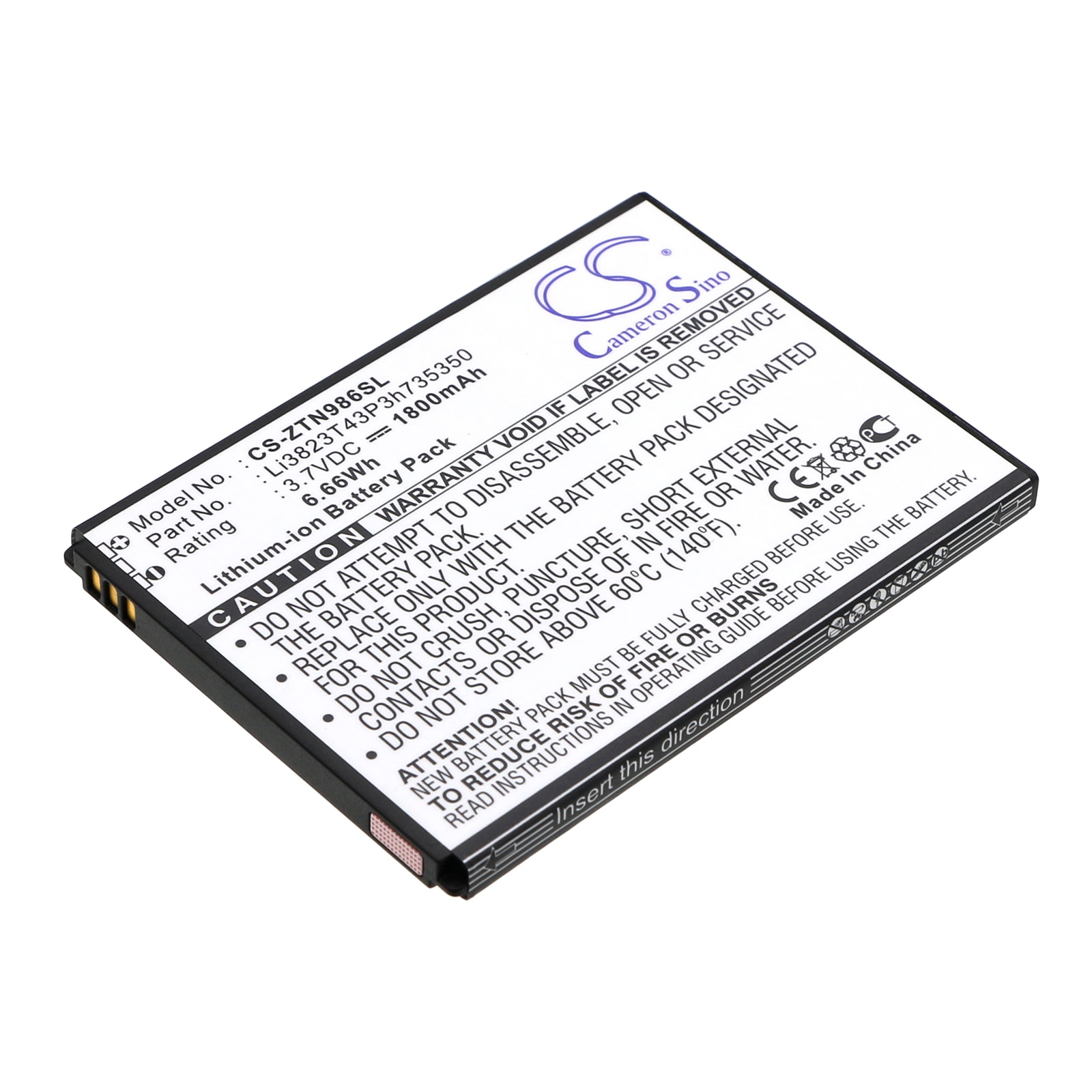 Batteri for SmartPhone, Mobil for T-Mobile MF64, Z64, Z64 4G HotSpot