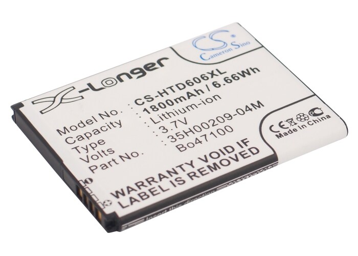 Batteri for SmartPhone, Mobil for HTC Desire 606w, Desire 606t, Desire 600 og andre.