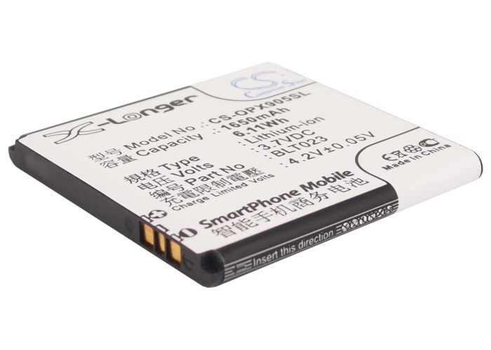Batteri for SmartPhone, Mobil for OPPO X905, R807, R811 og andre.