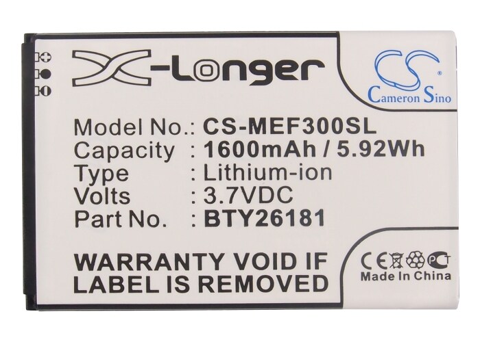 Batteri for SmartPhone, Mobil for Mobistel Cynus F3, MT-7511W, MT-7511 og andre.