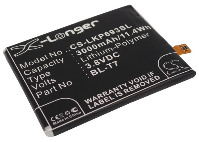 Batteri for SmartPhone, Mobil for LG Optimus G2, D802TA, DS1203 og andre.