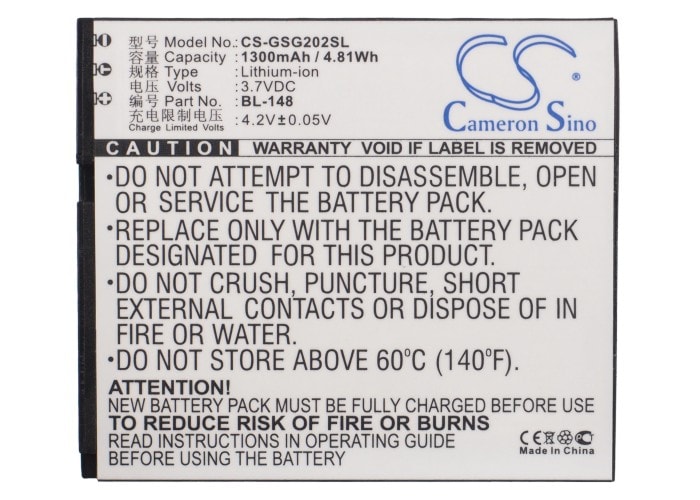 Batteri for SmartPhone, Mobil for Gsmart GS202