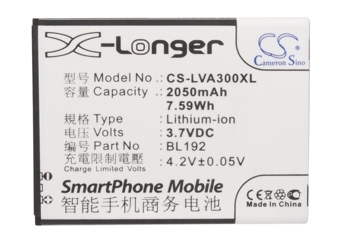 Batteri for SmartPhone, Mobil for Lenovo A300, A590, A750