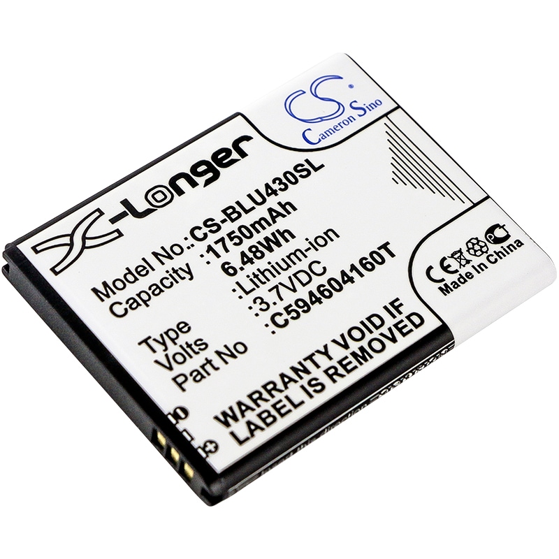 Batteri for smarttelefon, mobil for BLU VIVO 4.3, D910A