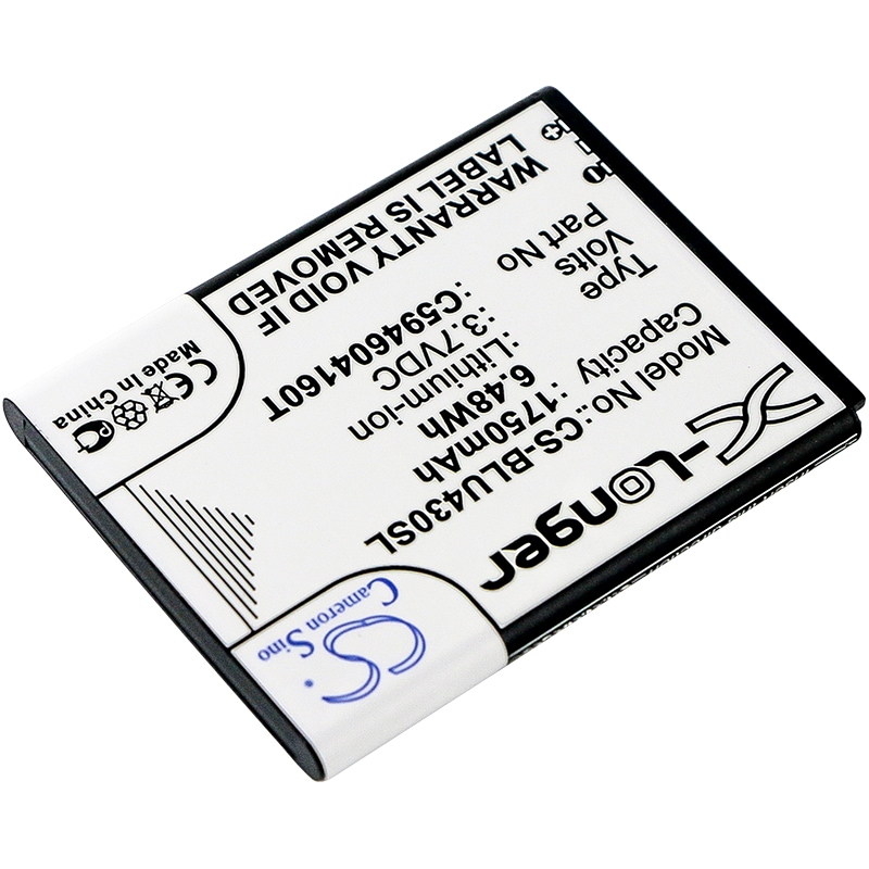 Batteri for smarttelefon, mobil for BLU VIVO 4.3, D910A
