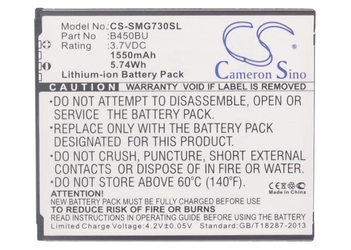 Batteri for SmartPhone, Mobil for Samsung GT-I1819, SM-G730, SM-G730A og andre.