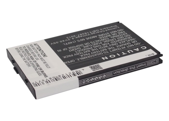 Batteri for SmartPhone, mobil for Casio Commando 2, Commando 4G LTE, C811 og andre.