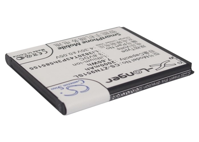 Batteri for SmartPhone, mobil for TRAFCONE Solar, Z795G, Rapido etc.