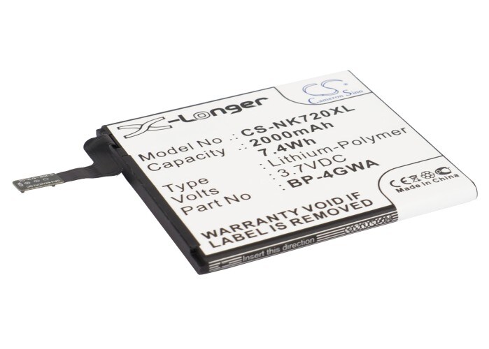 Batteri for SmartPhone, Mobil for Microsoft Lumia 625, Lumia 720, Lumia 720T og andre.