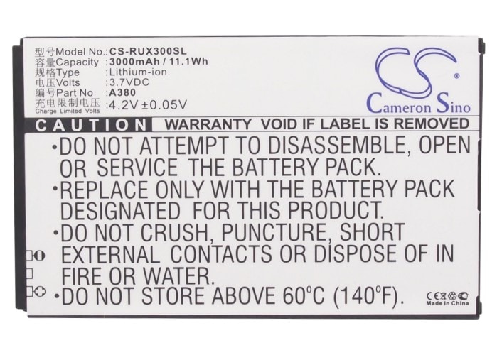 Batteri for smarttelefon, mobil for RUNBO X3, X5, X5-C osv.