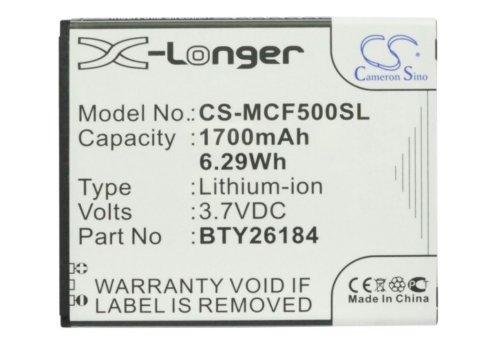 Batteri for SmartPhone, Mobil for Mobistel Cynus F5, MT-8201S, MT-8201B og andre.