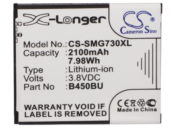 Batteri for SmartPhone, Mobil for Samsung GT-I1819, SM-G730, SM-G730A og andre.