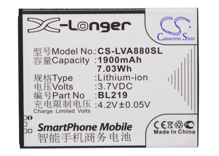 Batteri for SmartPhone, Mobil for Lenovo A880, A889, A388t etc.