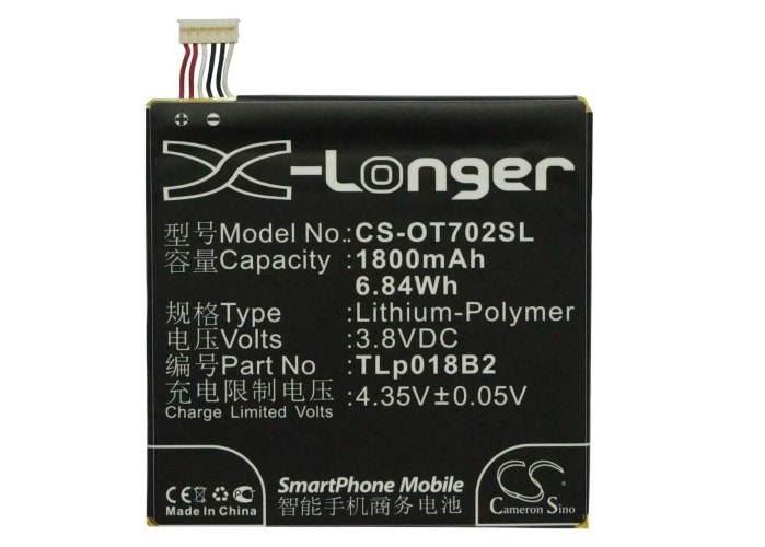 Batteri for SmartPhone, Mobil for Alcatel OT-7024, OT-7024W, One Touch 7024 og andre.